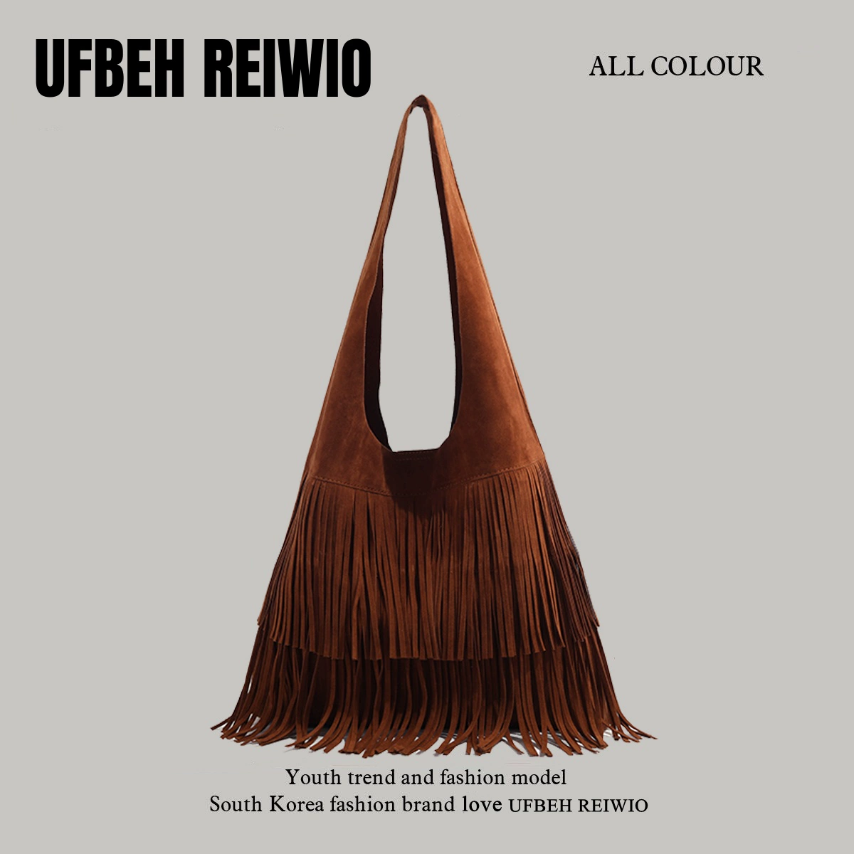 UFBEH REIWIO Maillard Large Capacity Tote Bag: day trip scene