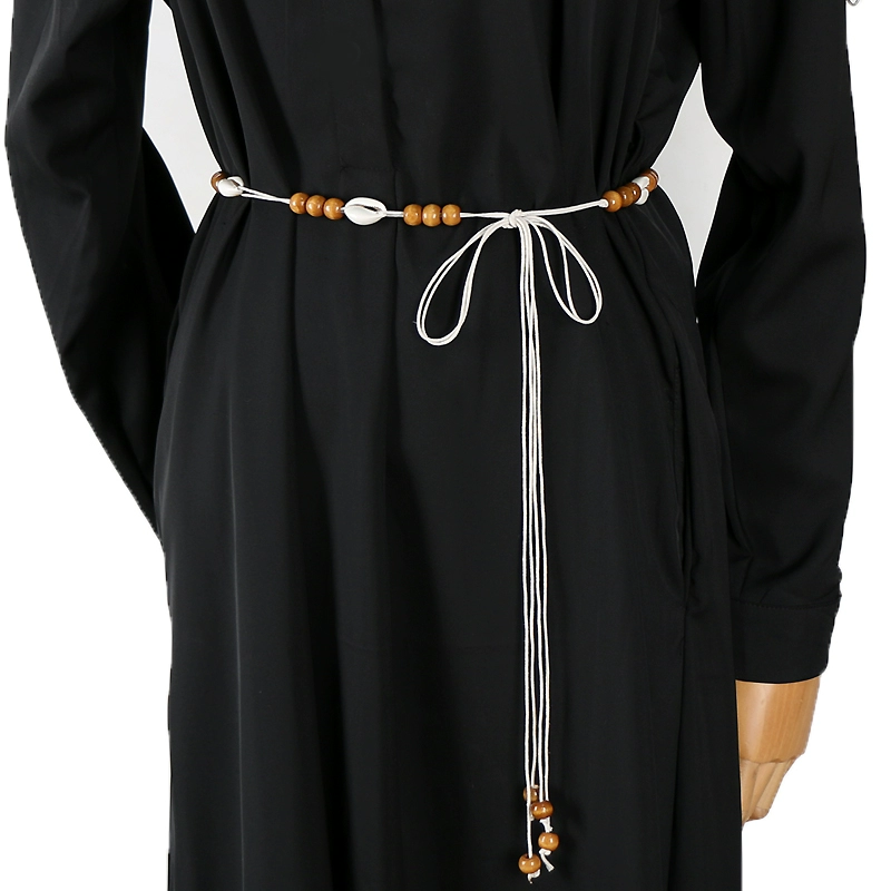 Ethnic Braided Thin Waist Chain: casual scene