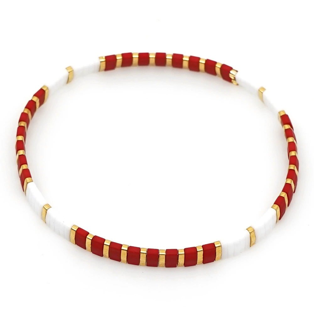 tial Miyuki Red Beads Bracelet: casual gathering scene