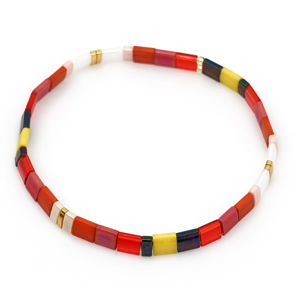 tial Miyuki Red Beads Bracelet: outdoor adventure scene