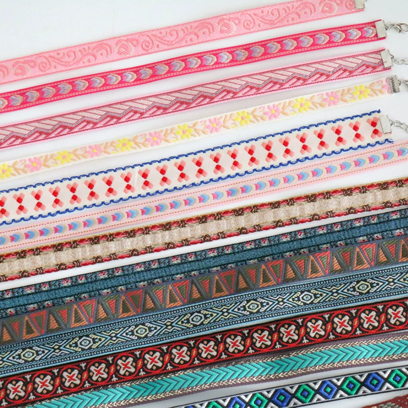 Bohemian Vintage Collar Necklace: weekend market scene