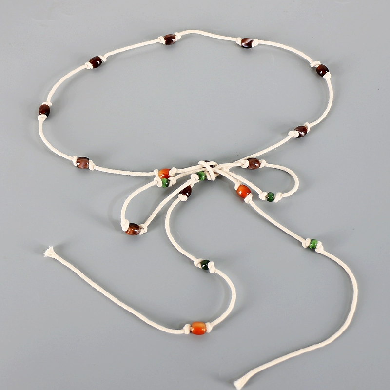 Ethnic Style Woven Waist Chain: outdoor adventure scene