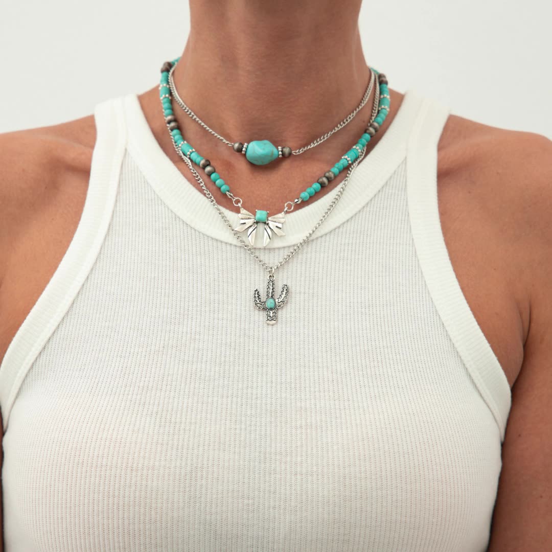 Ethnic Vintage Tassel Coin Necklace: bohemian necklace detail view