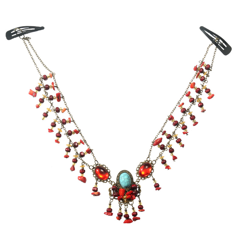 The East Palace Xiaofeng Exotic Style Forehead Ornament: exotic forehead jewelry detail view