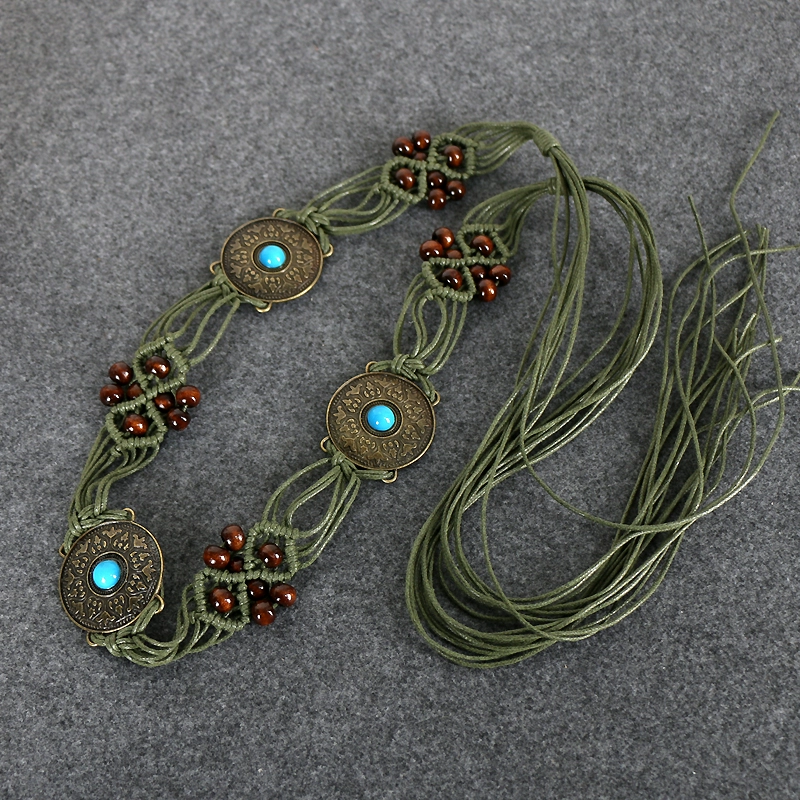 Ethnic Style Woven Waist Chain - Image 7